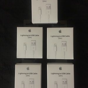 5PACK*Authentic Original Apple USB Cable Charger.